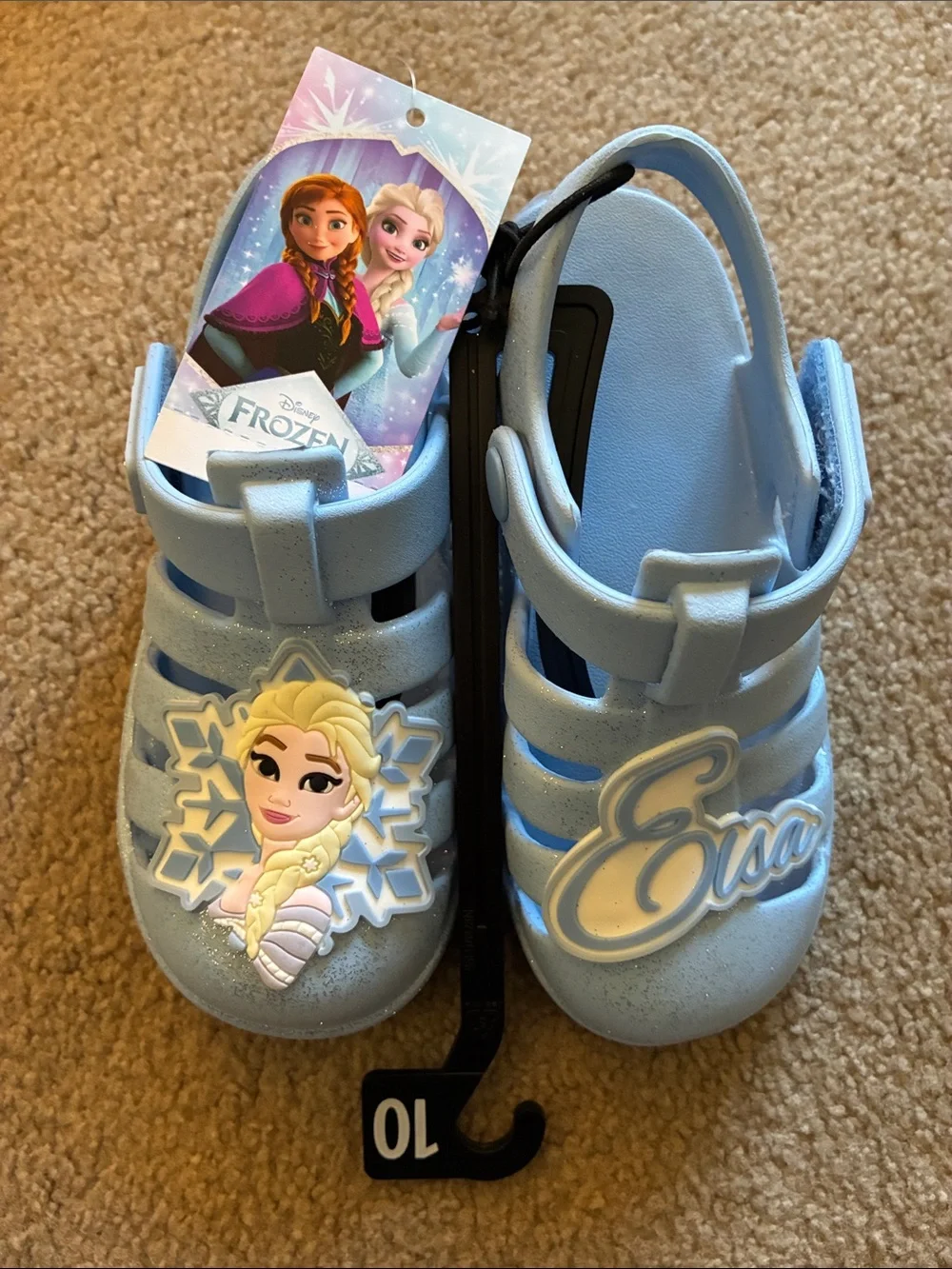 Disney Frozen Elsa Sandals - Toddler Girls Size 10